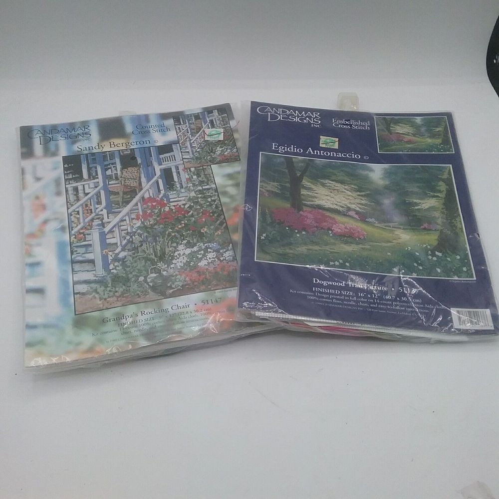 Candamar Designs Cross Stitch Lot of 2 NEW